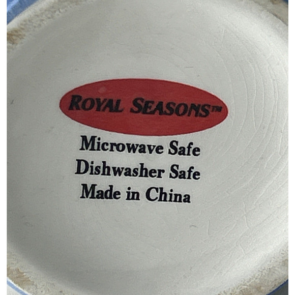 Holiday Christmas Coffee Cocoa Tea Mug Cup Royal Seasons Reindeer Bird 22 oz - Picture 6 of 6